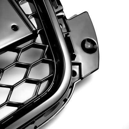 RS3 Style Gloss Black Honeycomb Grille for 2008-2013 Audi A3 S3 8P Front Bumper