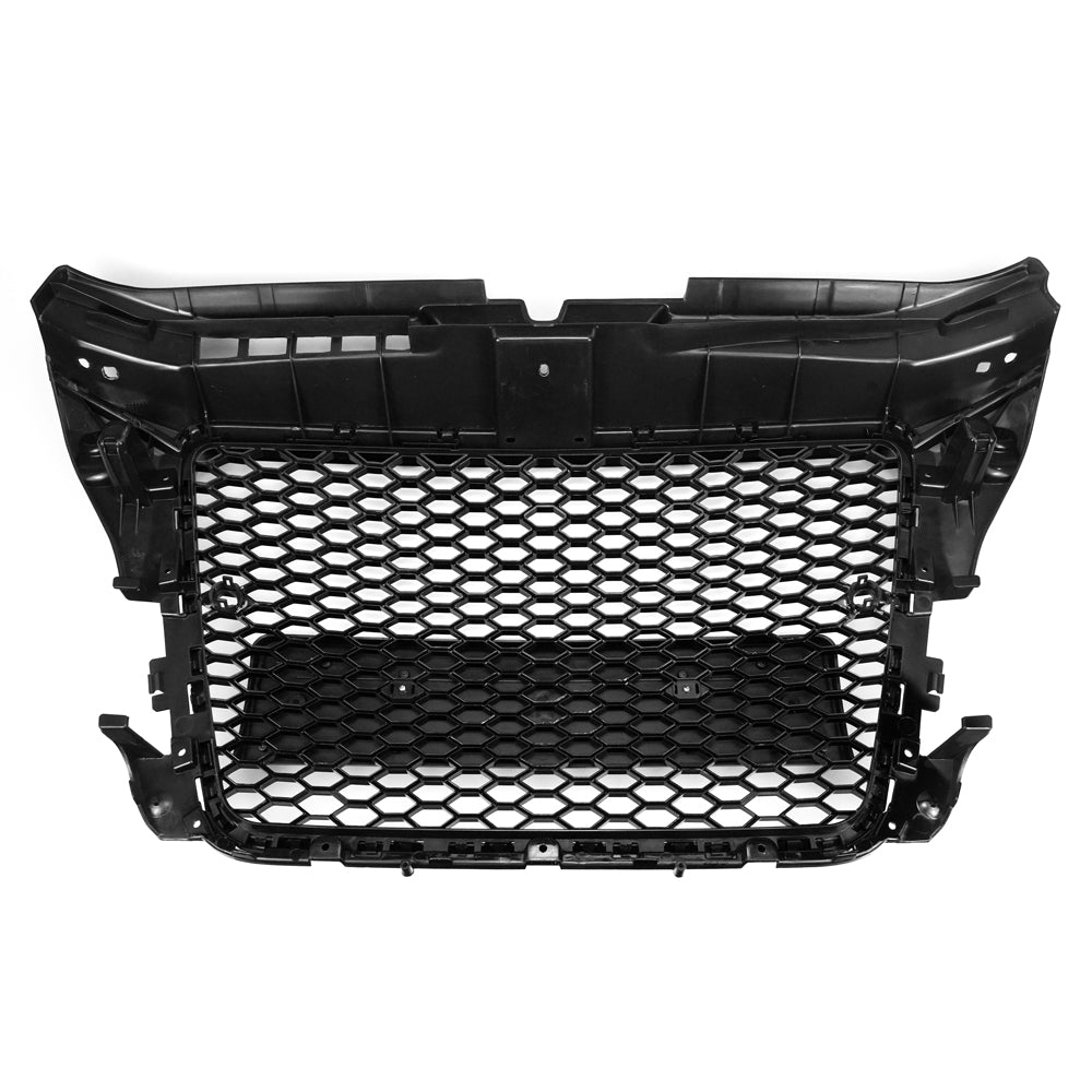 2008-2013 Audi A3 S3 8P To RS3 Style Honeycomb Front Bumper Grille Gloss Black