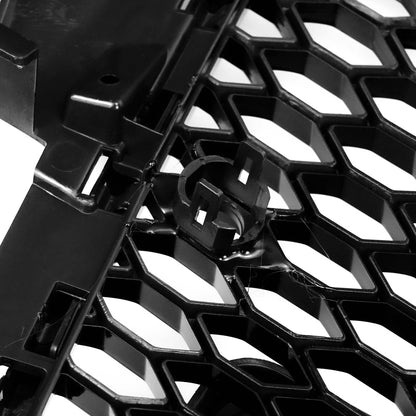 2008-2013 Audi A3 S3 8P Honeycomb Front Bumper Grill RS3 Style Gloss Black Grille