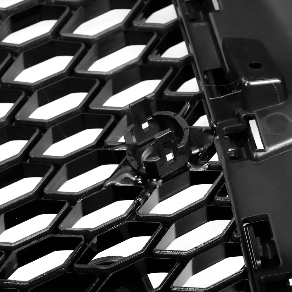 RS3 Style Gloss Black Honeycomb Grille for 2008-2013 Audi A3 S3 8P Front Bumper
