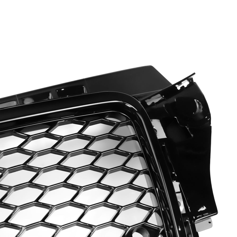 RS3 Style Gloss Black Honeycomb Grille for 2008-2013 Audi A3 S3 8P Front Bumper