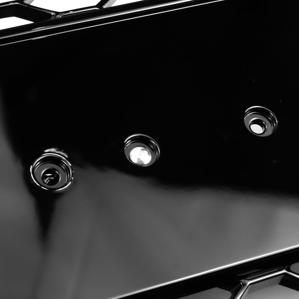 RS4 Style Gloss Black Honeycomb Grille for 2008-2012 Audi A4 A4 Avant S4 B8 Sport Mesh Grill