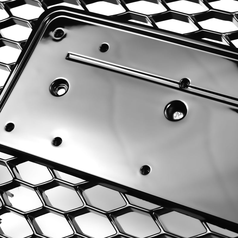 RS5 Style Black Honeycomb Grille for 2008-2012 Audi A5 S5 B8 Hood Sport Mesh Replacement