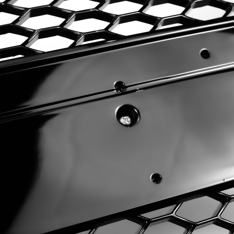 RS5 Style Black Honeycomb Grille for 2008-2012 Audi A5 S5 B8 Hood Sport Mesh Replacement