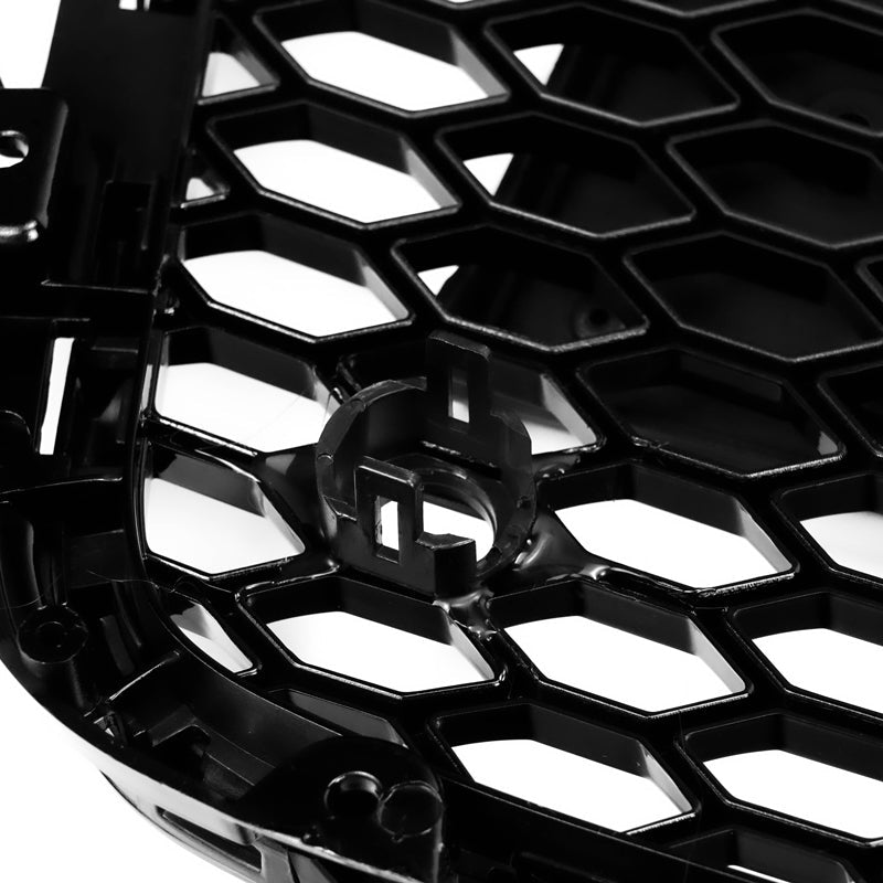 RS5 Style Black Honeycomb Grille for 2008-2012 Audi A5 S5 B8 Hood Sport Mesh Replacement