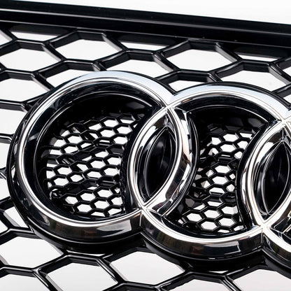 2008-2012 Audi A5 / S5 B8 RS5 Style Hood Honeycomb Sport mesh Grill Replacement Black Grille