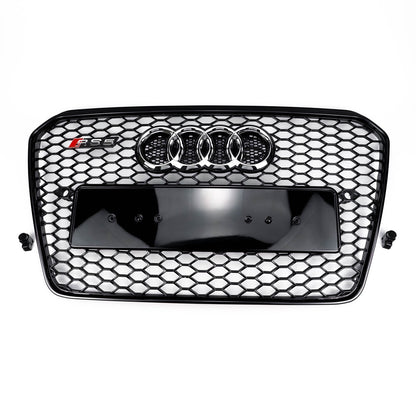 2012-16 Audi A5 S5 B8 To RS5 Style Black Honeycomb Grill Front Bumper Mesh Grill Replacement