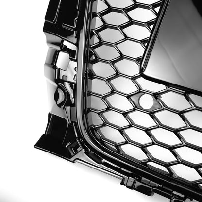 2013-2016 Audi A3 S3 To RS3 Style Front Hood Henycomb Bumper Grille Replacement Black Grill