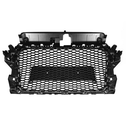 2013-2016 Audi A3 S3 To RS3 Style Front Hood Henycomb Bumper Grille Replacement Black Grill