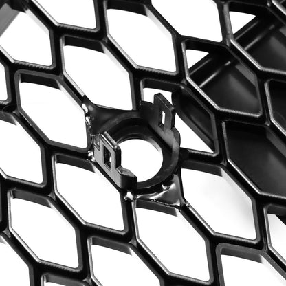 RS3 Style Black Honeycomb Grille for 2013-2016 Audi A3 S3 Front Hood Bumper Replacement