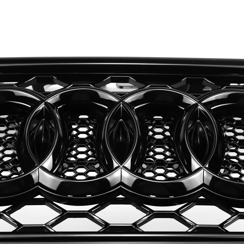 Audi A3 S3 RS3 Style Honeycomb Front Hood Bumper Grille Replacement Black 2013-2016