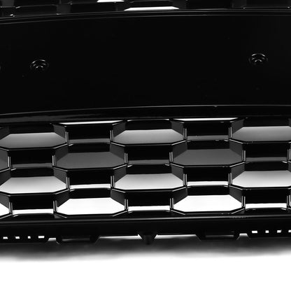 2016-2019 Audi A4/A4 SLine/S4 B9 Honeycomb RS4 Style Front Bumper Grille Gloss Black