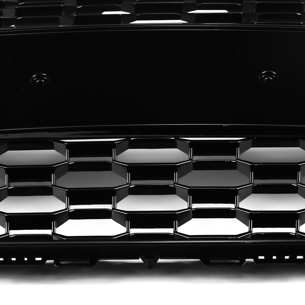 Audi A4/S4 B9 2016-2019 Honeycomb Grill RS4 Style Mesh Hex Grille Replacement Black Grill