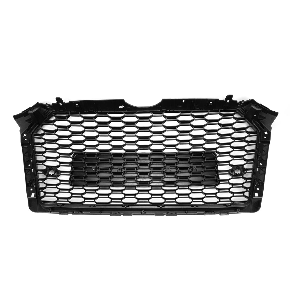 2016-2019 Audi A4/A4 S-Line/S4 B9 To RS4 Style Honeycomb Mesh Grill Front Bumper Gloss Black Grille