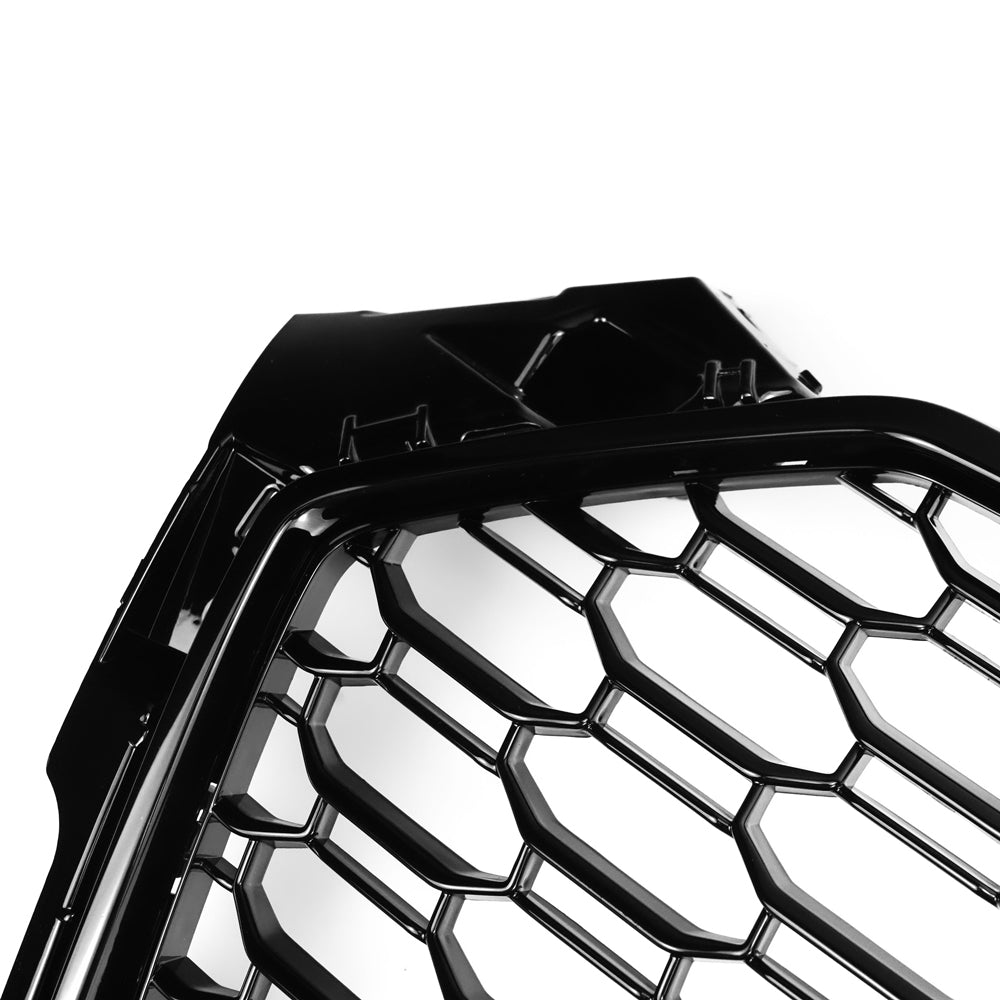 RS5 Style Black Honeycomb Grille for 2017-2019 Audi A5/A5 Sline S5 B9 Sport Mesh Hex Grill Replacement