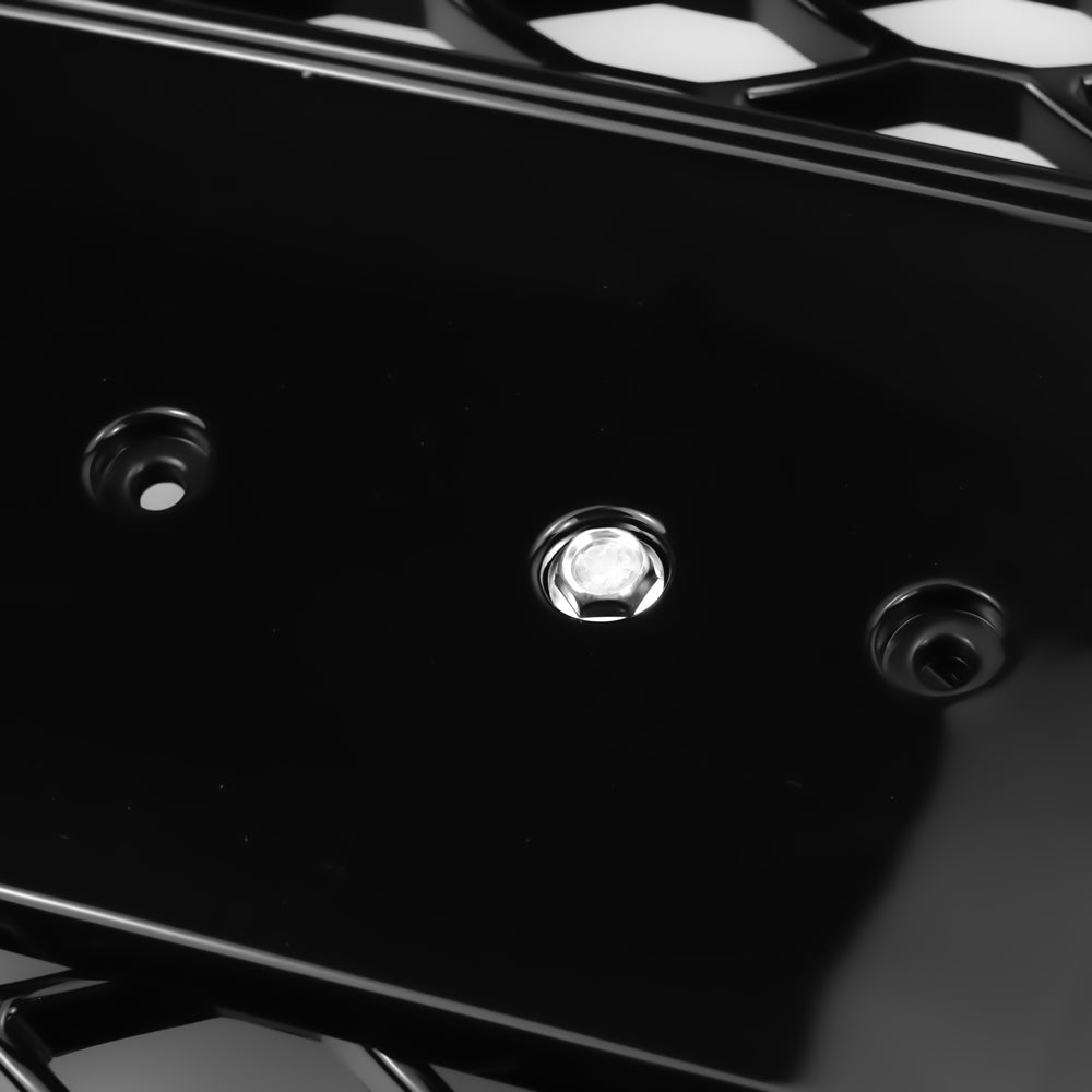 RSQ5 Style Gloss Black Honeycomb Grille for 2013-2017 Audi Q5 SQ5, Sport Mesh Front Grill