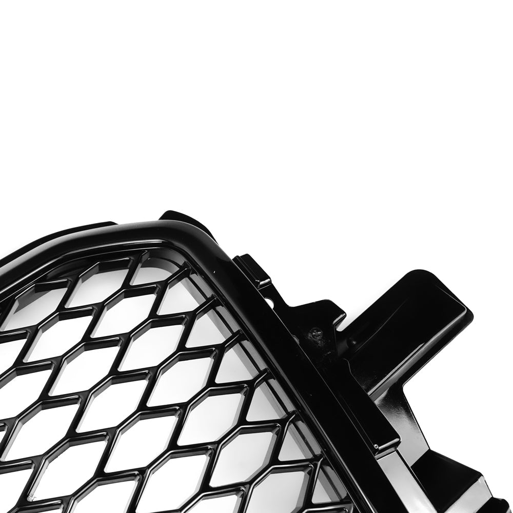 RSQ5 Style Gloss Black Honeycomb Grille for 2013-2017 Audi Q5 SQ5, Sport Mesh Front Grill