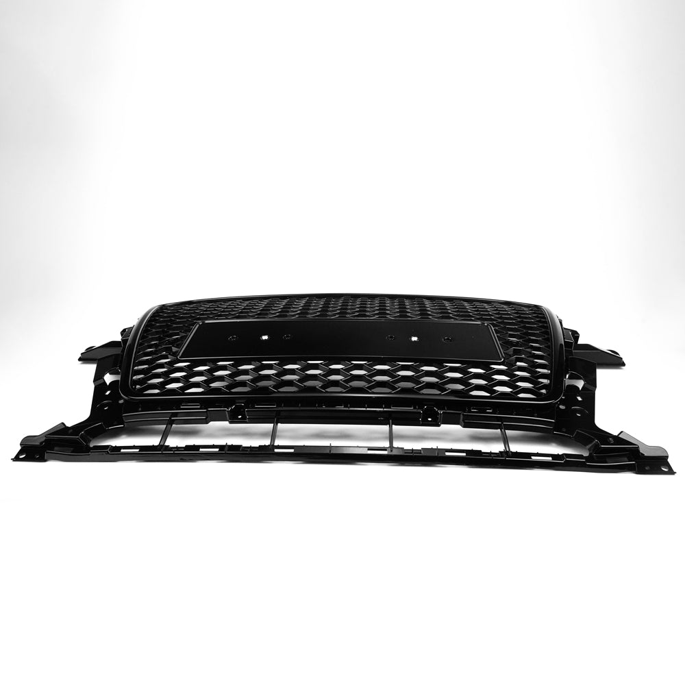 RSQ5 Style Gloss Black Honeycomb Grille for 2013-2017 Audi Q5 SQ5, Sport Mesh Front Grill