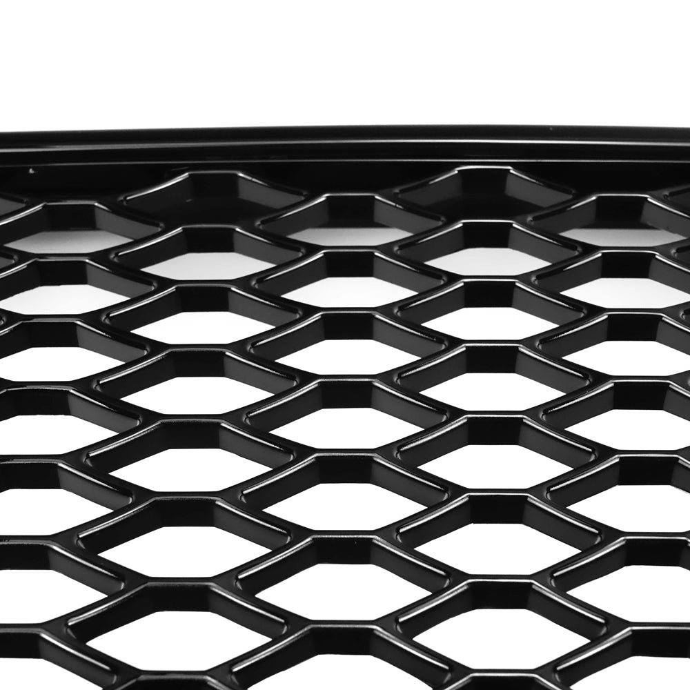 RSQ5 Style Gloss Black Honeycomb Grille for 2013-2017 Audi Q5 SQ5, Sport Mesh Front Grill