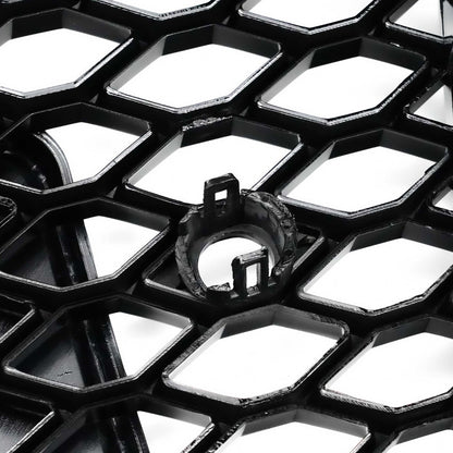 2013-2017 Audi Q5 SQ5 To RSQ5 Style Honeycomb Mesh Front Grille Gloss Black