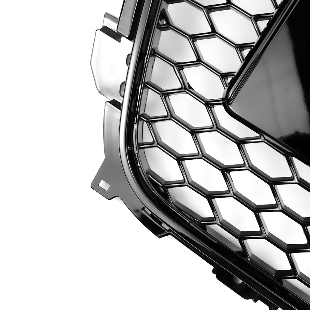 Audi B8.5 A4|A4 Sline|S4 2012-2016 Front Grill RS4 Honeycomb Mesh Hex Black Grill