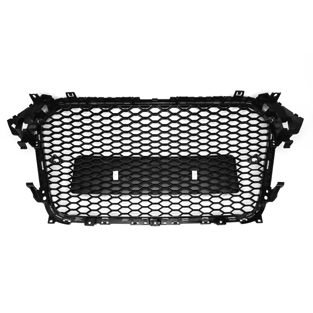 Audi B8.5 A4|A4 Sline|S4 2012-2016 Front Grill RS4 Honeycomb Mesh Hex Black Grill