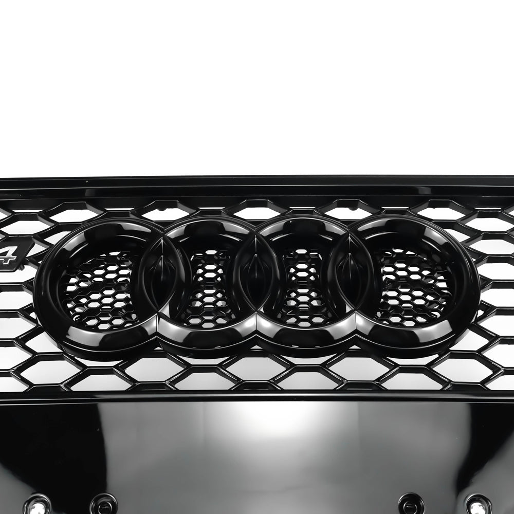 Audi B8.5 A4|A4 Sline|S4 2012-2016 Front Grill RS4 Honeycomb Mesh Hex Black Grill