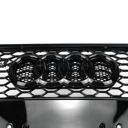 Audi B8.5 A4|A4 Sline|S4 2012-2016 Front Grill RS4 Honeycomb Mesh Hex Black Grill