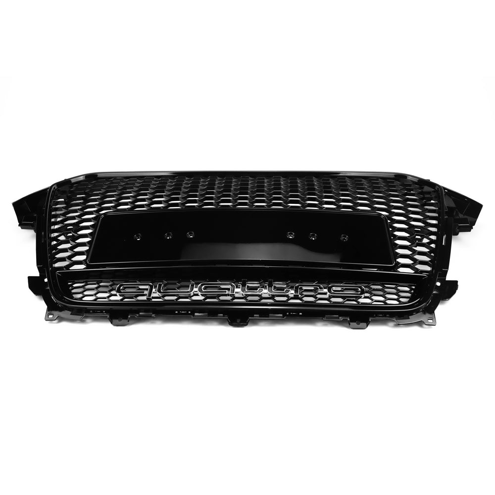 2012-2016 Audi A4/S4 B8.5 To RS4 Style With Quattro Front Bumper Grill Replacement Black Grille