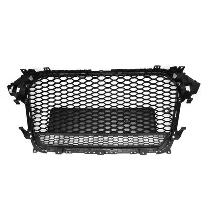 2012-2016 Audi A4/S4 B8.5 To RS4 Style With Quattro Front Bumper Grill Replacement Black Grille
