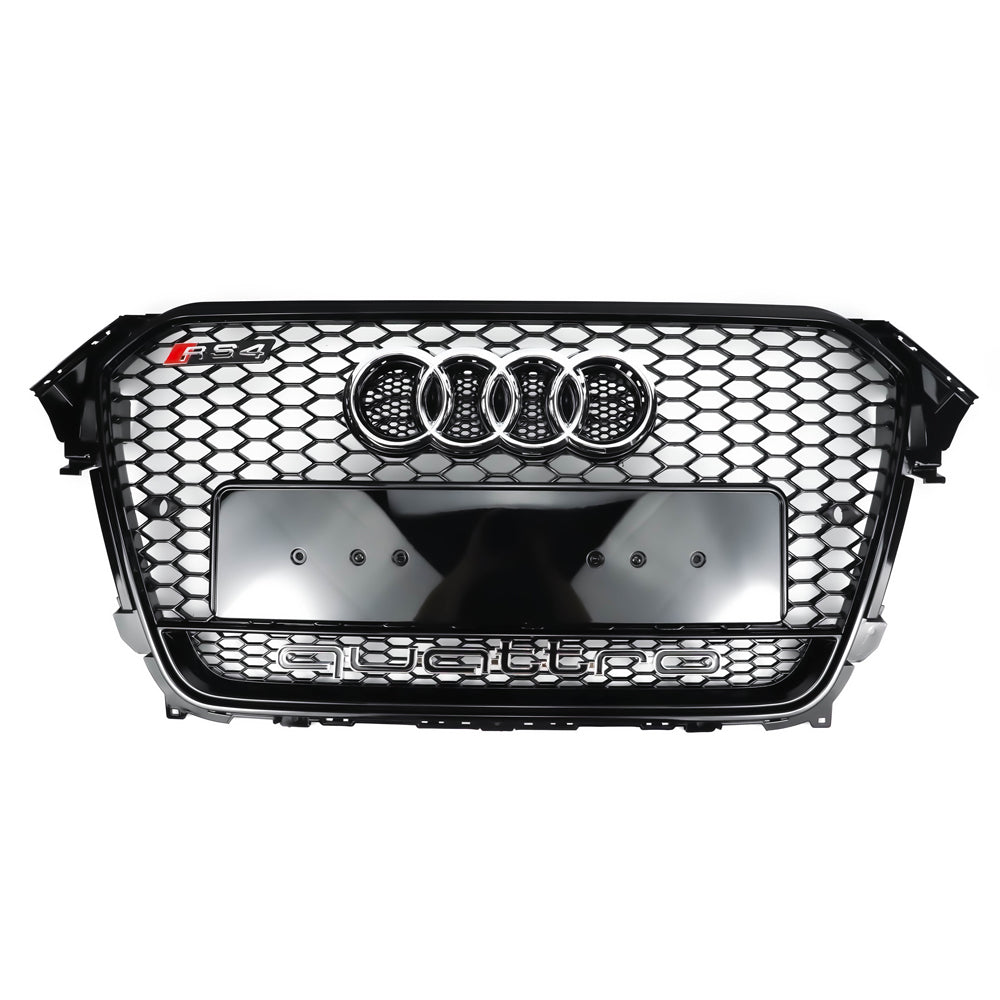 2012-2016 Audi A4 S4 B8 5 Quattro To RS4 Style Front Bumper Grill Replacement