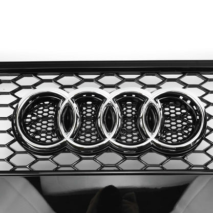 2012-2016 Audi A4/S4 B8.5 To RS4 Style With Quattro Front Bumper Grill Replacement Black Grille