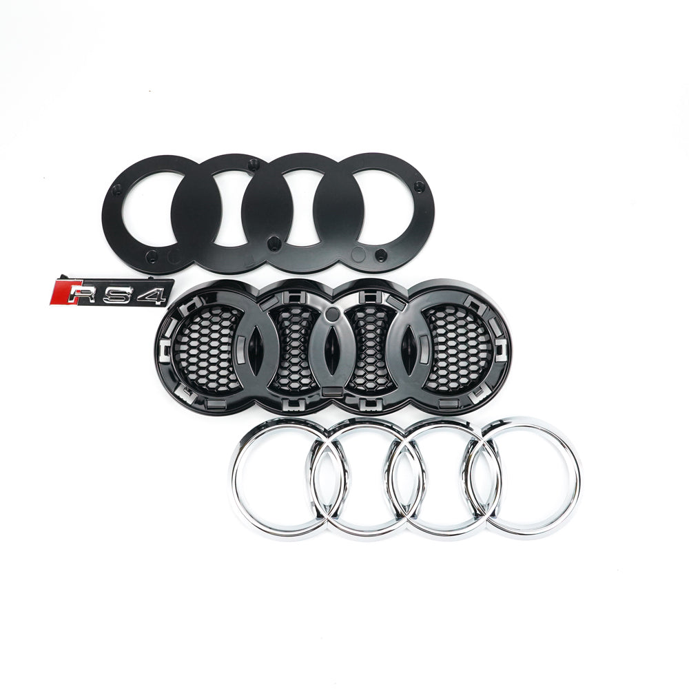 2012-2016 Audi A4 S4 B8 5 Quattro To RS4 Style Front Bumper Grill Replacement