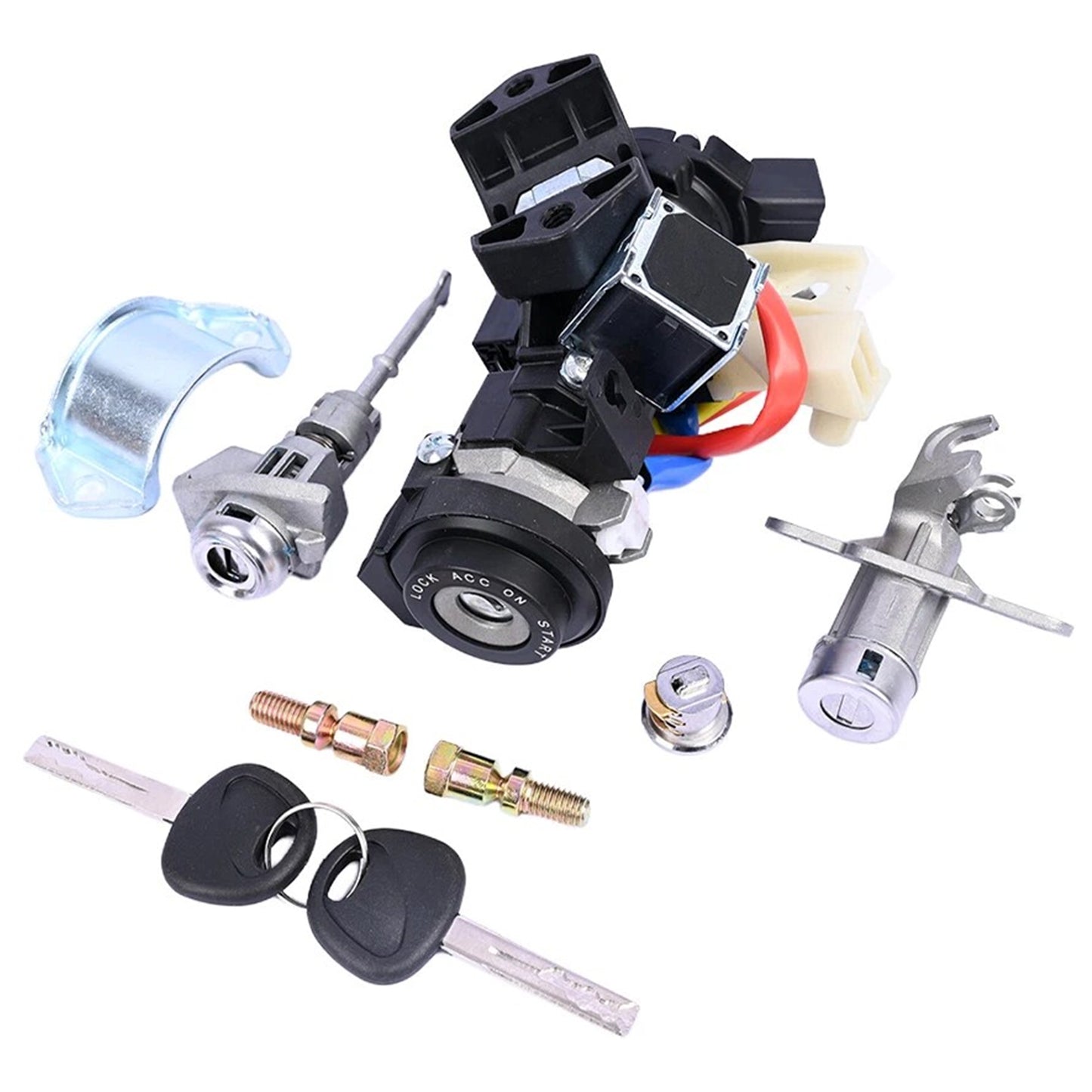Hyundai Sonata 2015-2019 Ignition Switch Set Assembly & 2 Door Lock & Glovebox Lock & 2 Key