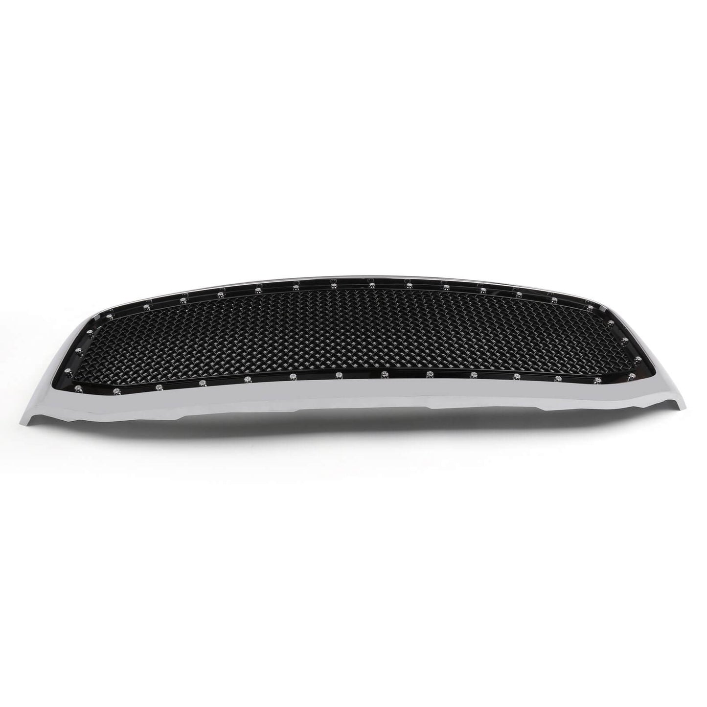 2006-2008 Ram 1500 2500 3500 Dodge Mesh Rivet Grill Replacement Front Hood Grille Black/Chrome Generic