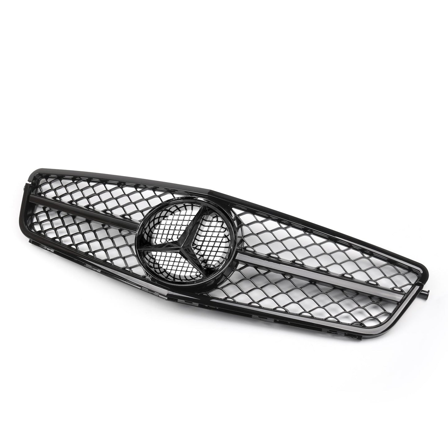Mercedes Benz 2008-2014 C-Class W204 C250 C300 C350 Front Bumper Grill Black Replacment Grille
