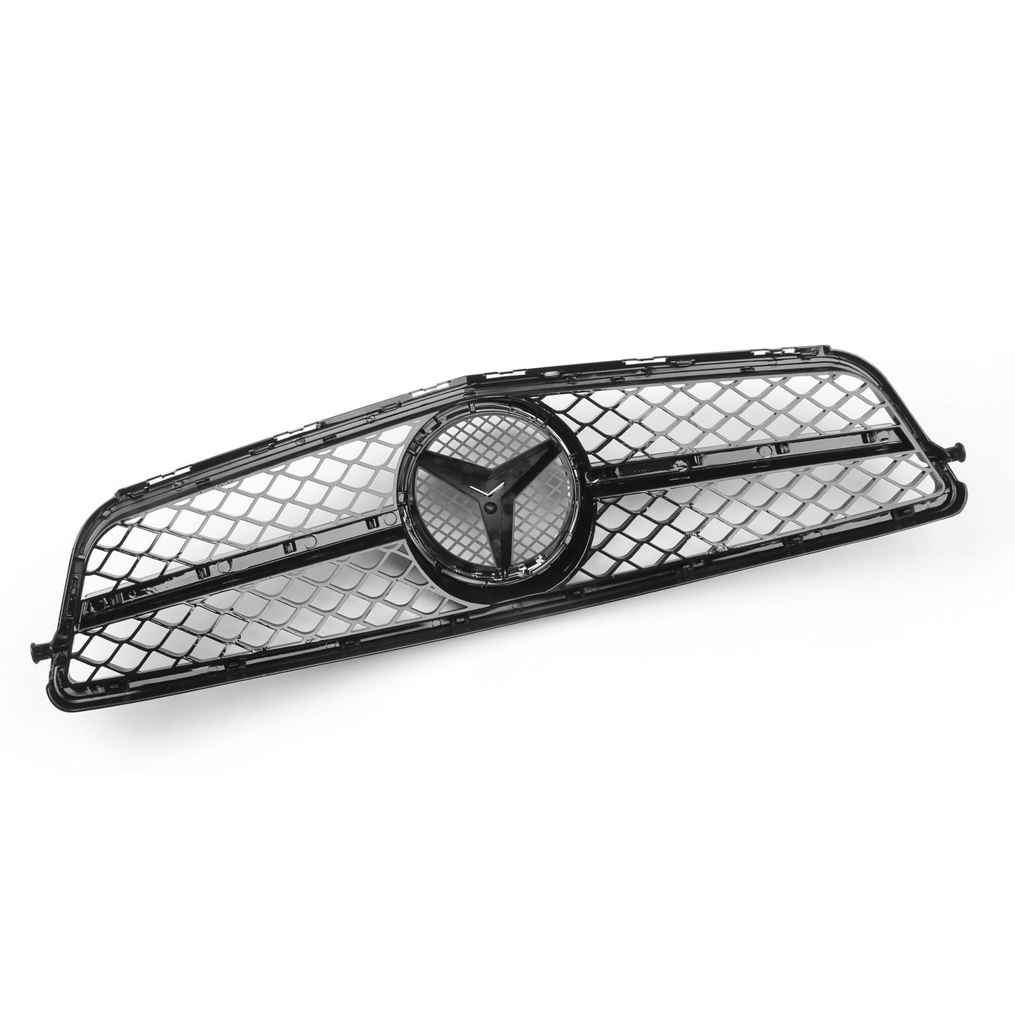 Mercedes Benz 2008-2014 C-Class W204 C250 C300 C350 Front Bumper Grill Black Replacment Grill