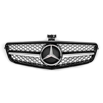 Mercedes Benz 2008-2014 C-Class W204 C250 C300 C350 Front Bumper Grill Black Replacment Grill