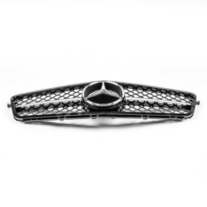 Mercedes Benz 2008-2014 C-Class W204 C250 C300 C350 Front Bumper Grill Black Replacment Grill