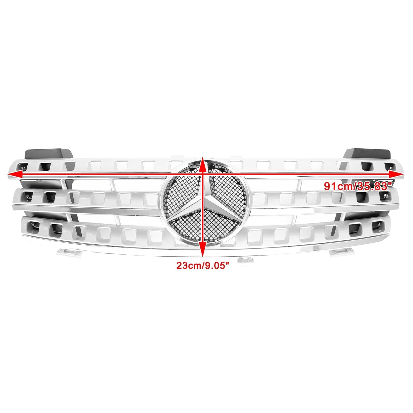 Mercedes Benz ML-Class W164 ML320/300/350/500 2005-2008 Front Bumper Grill Chrome Grille