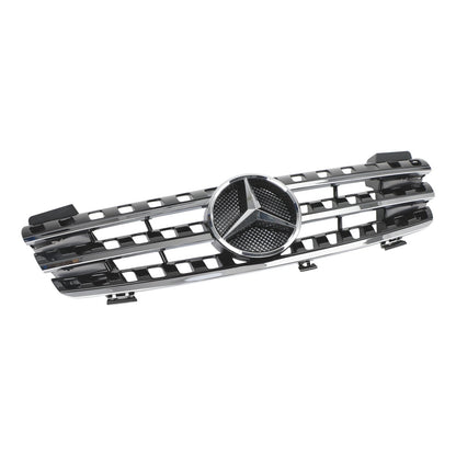 2005 2006 2007 2008 Mercedes Benz ML-Class W164 Blcak Front Grill Bumper Replacement Grille W/ Star Emblem