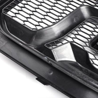 Dodge Ram 1500 2013-2018 Big Horn / Rebel Style Front Bumper Grill Black Replacement Grille W/ LED Light