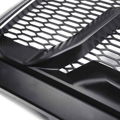 2013-2018 Rebel Style Dodge Ram 1500 Matte Black Front Grill Air Intake Radiator Bumper Grille + LED Light