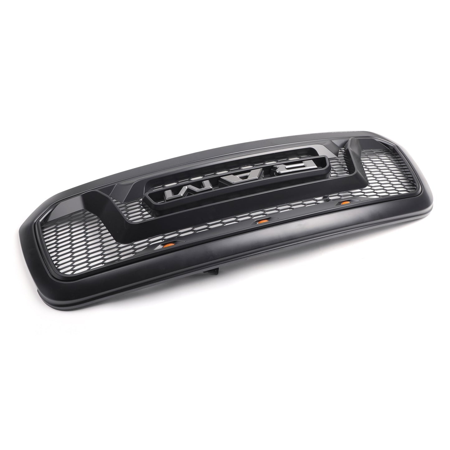Dodge Ram 1500 2013-2018 Big Horn / Rebel Style Front Bumper Grill Black Replacement Grille W/ LED Light