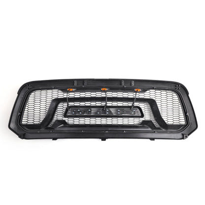 2013-2018 Rebel Style Dodge Ram 1500 Matte Black Front Grill Air Intake Radiator Bumper Grille + LED Light