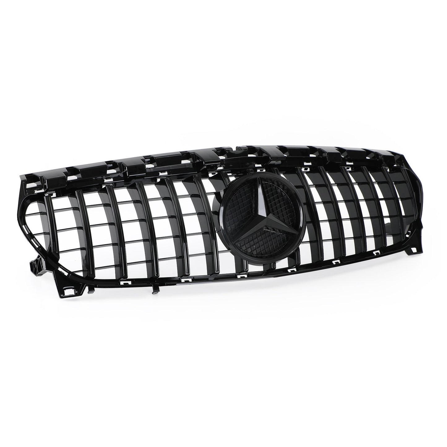 2013-2019 Mercedes Benz CLA-Class W117 C117 Front Grill Panamericana GTR Black Grille With Star Emblem