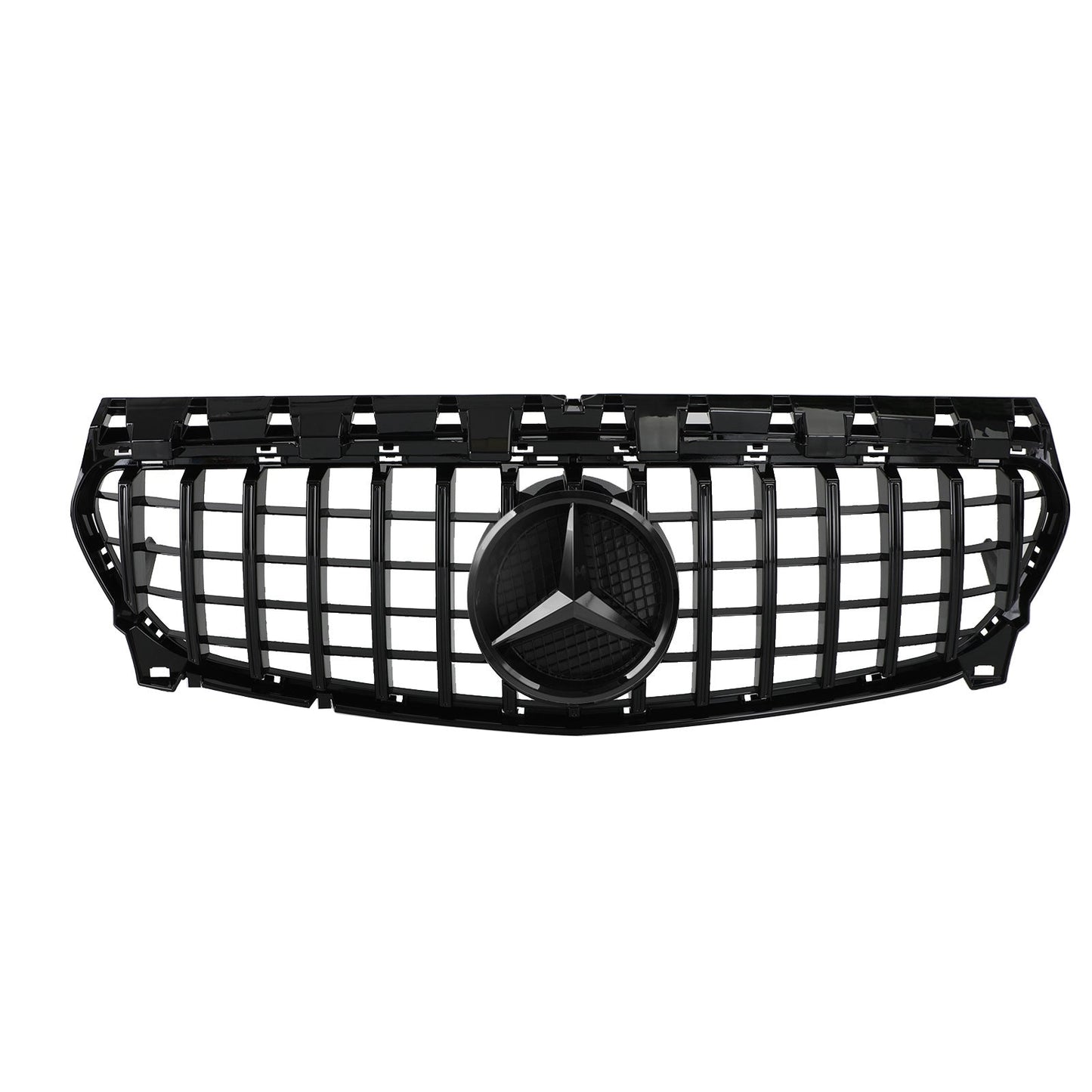 2013-2019 Mercedes Benz CLA-Class W117 C117 Front Grill Panamericana GTR Black Grille With Star Emblem