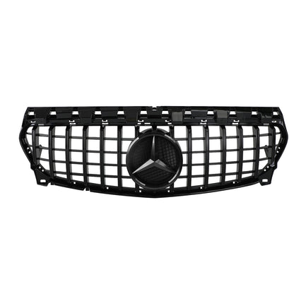 2013-2019 Mercedes Benz CLA-Class W117 C117 Front Grill Panamericana GTR Black Grille With Star Emblem