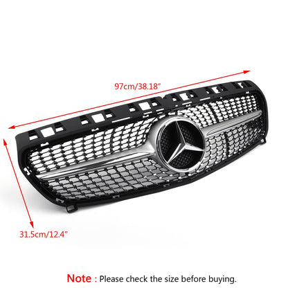 2013-2019 Mercedes Benz CLA-Class W117 C117 CLA180/200/250/260 GT-R / Diamond Style Grill Front Bumper Grille