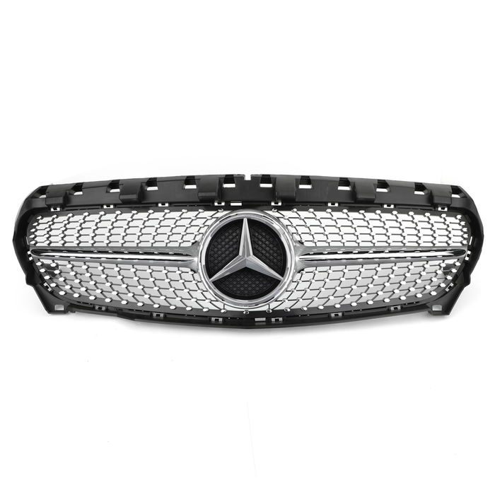2013-2019 Diamond Style Mercedes Benz CLA-Class Chrome Grille Air Intake Radiator Bumper Grill With Star
